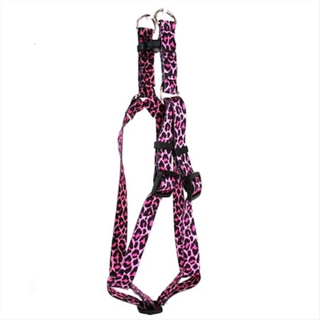 Leopard Pink Step-In Harness - Large